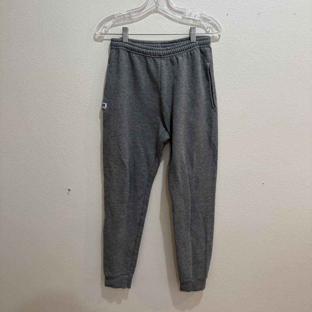 Vintage Russell Athletic Mens Small Heather  Fleece Tapered Jogger Sweatpants